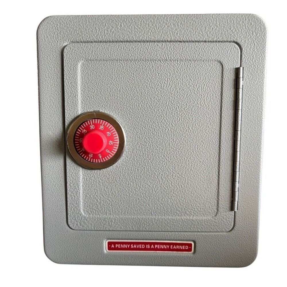 Schylling A Penny Saved Is A Penny Earned Combination Safe Alarm Bank